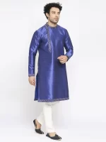 Royal Blue Zig Zag Kurta Set