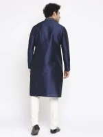 Midnight Blue Kurta Set - Image 3