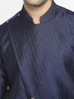 Midnight Blue Kurta Set - Image 2