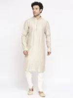 Cement Pintuck Kurta Set