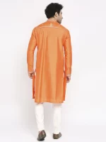 Bright Orange Kurta Set - Image 3