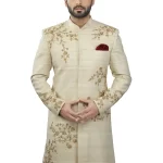 Cream Sherwani Set