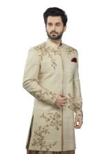 Cream Sherwani Set - Image 2