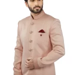 Peach Sherwani Set