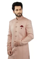 Peach Sherwani Set