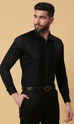 Jet Black Tuxedo Shirt
