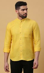 Yellow Linen Shirt