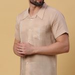 Camel Brown Linen Shirt