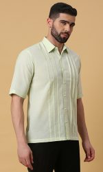 Sage Textured Linen Shirt