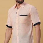 Textured Peach Shirt