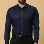 Navy Blue Tuxedo Shirt