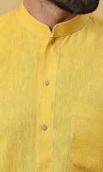 Yellow Linen Shirt - Image 2