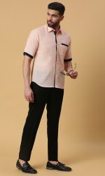 Textured Peach Shirt - Image 3