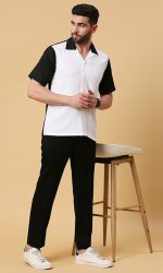 Sheen Black White Shirt - Image 3