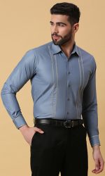 Teal Blue Lachi Shirt - Image 3
