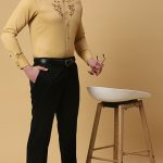 Mustard Embroidered Shirt