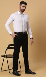 White Shirt with Green Accents - Image 3