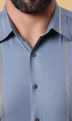 Teal Blue Lachi Shirt - Image 2