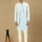 Sky Blue Lucknowi Set