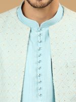 Sky Blue Lucknowi Set - Image 2