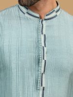 Teal Blue Kurta Set - Image 2