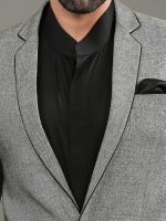 Grey Suit With Leather Patches Set - Image 2