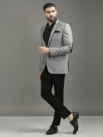 Grey Suit With Leather Patches Set - Image 3
