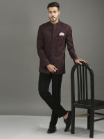 Wine Cutdhana Bandhgala Set - Image 3