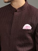 Wine Cutdhana Bandhgala Set - Image 2