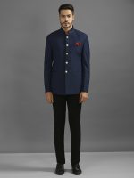 Royal Blue Bandhgala Set