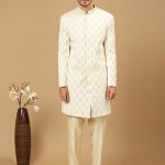 Off-White Sherwani Set