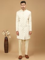 Off-White Sherwani Set