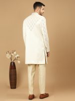 Off-White Sherwani Set - Image 3