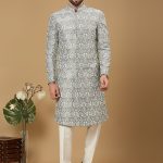Grey Sherwani Set