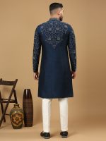 Prussian Blue Sherwani Set - Image 3