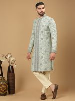 Sage Sherwani Set