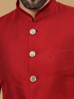 Crimson Red Sherwani Set - Image 2