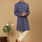 Royal Blue Sherwani Set